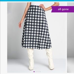 Fun checkered midi skirt NWT